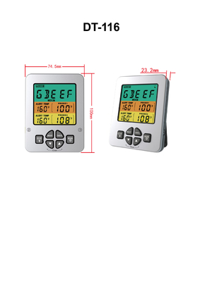 Good price Pantalla ancha del Lcd de Digitaces de la punta de prueba de carne de la parrilla dual remota inalámbrica del termómetro en línea