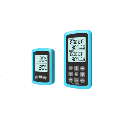 Good price 300 pies de la punta de prueba de termómetro de carne dual inalámbrico Digital que cocina el termómetro de la comida en línea