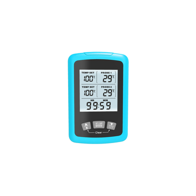 Good price Termómetro de carne de la BARBACOA de la FCC FDA ISO9001 Digitaces de RoHS del CE con el tenedor trasero en línea